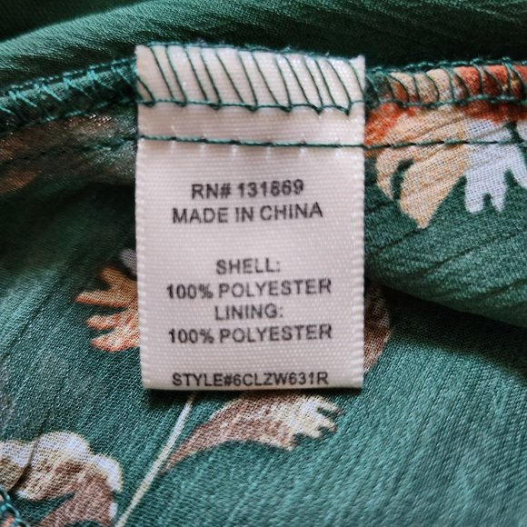 Inspired Hearts Green Floral Ruffle Dress - Picture 13 of 14